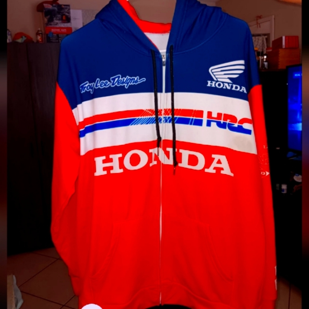 Honda Red and Blue Graphic Hoodie